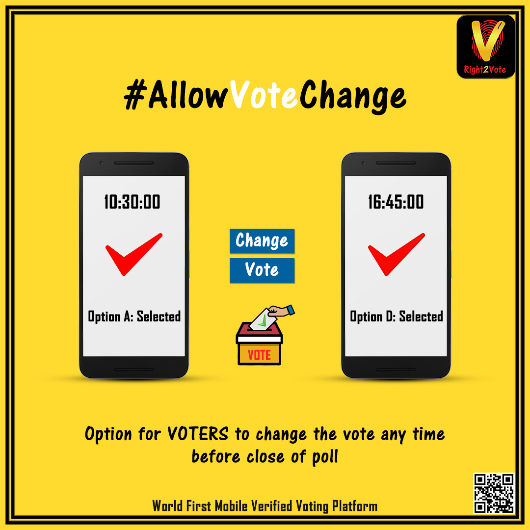 Features list Allow Vote Change
