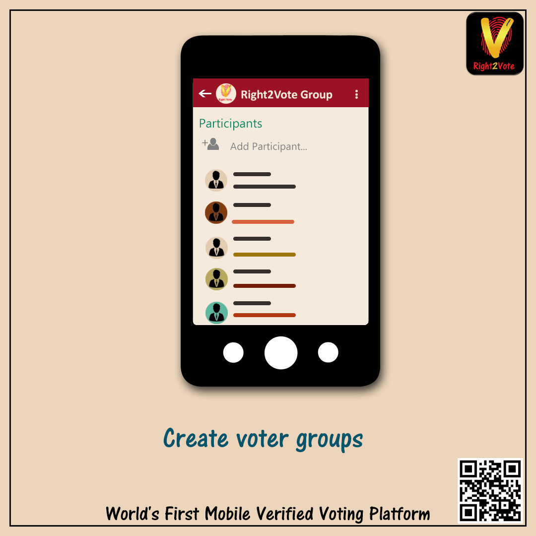 Features list Create Voter Group