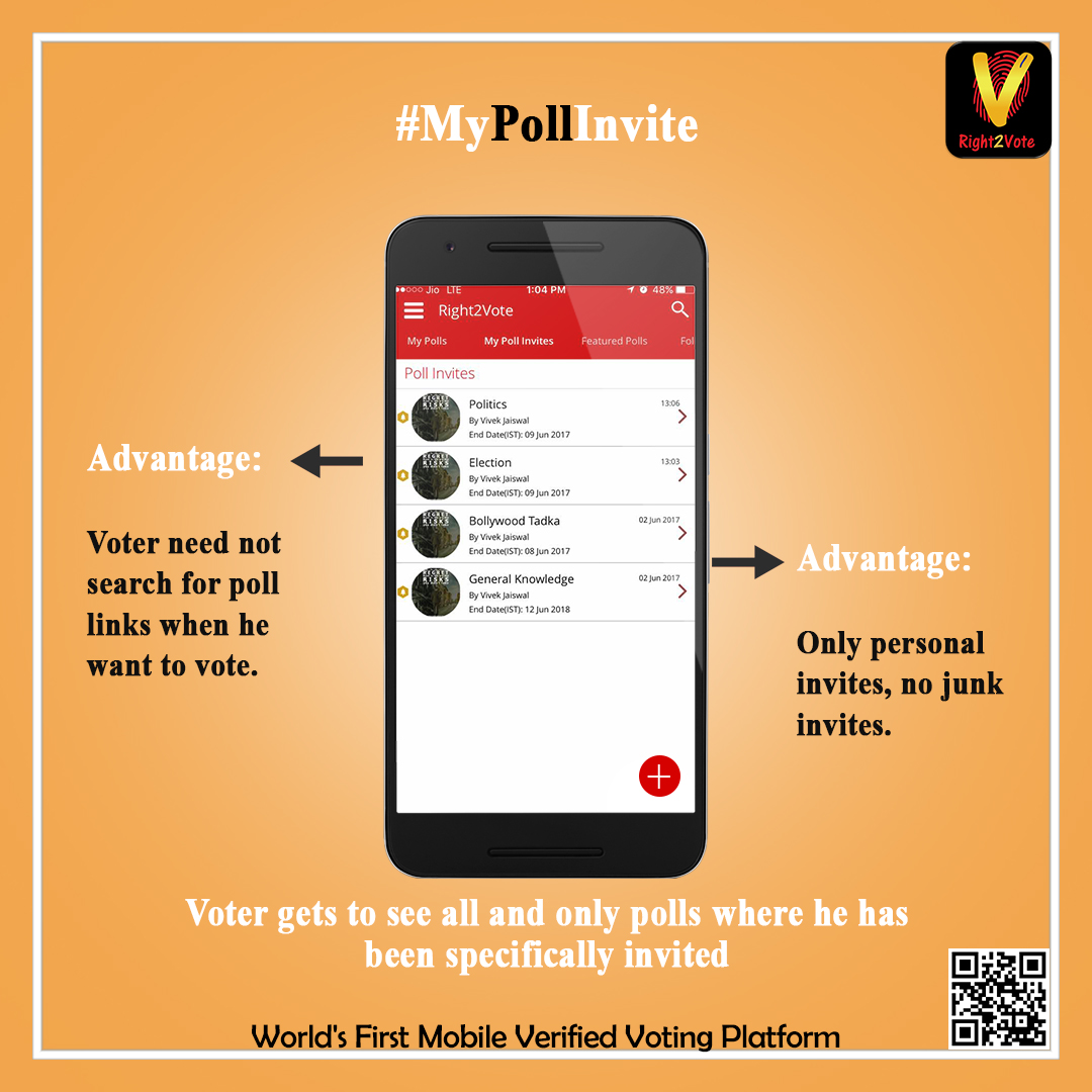 Features list My Poll Invite